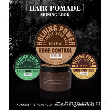 ခိုင်ခံ့သော Styling Shine Edge Control Hair Wax